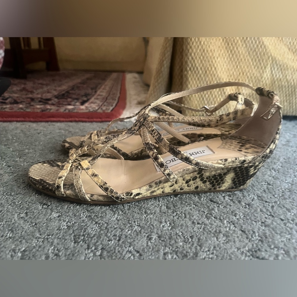 Jimmy Choo Snakeskin Sandals